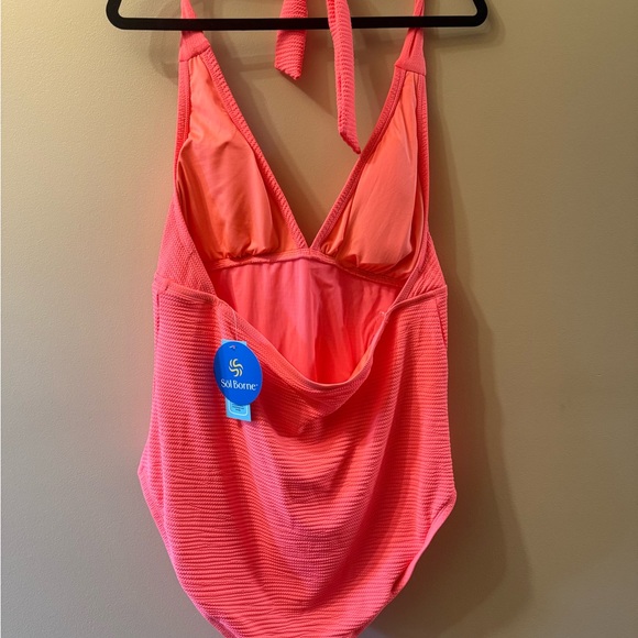 Vibrant Pink Women's One Piece Swimsuit - Picture 4 of 5
